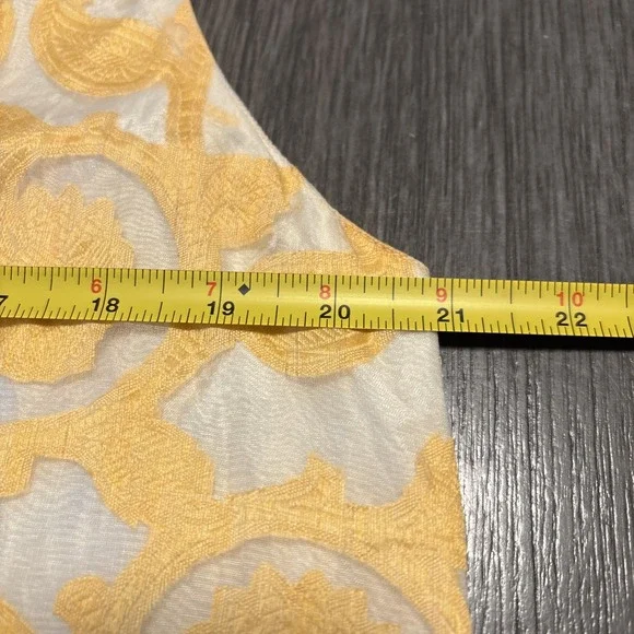 Vtg Mary McFadden Vest Womens Medium Jacquard Linen/Rayon Paisley Artsy Hippie L - Picture 6 of 9